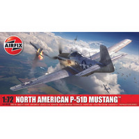 Airfix North American P-51D Mustang 1:72 Scale Model Kit A01004B
