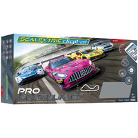 Scalextric Digital ARC Pro Platinum GT Slot Car Set inc 4 x cars & pit lane C1436