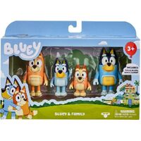 Bluey & Family 3" Figurines 4 Pack 13009