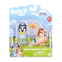 Bluey Queens Bingo & Bluey Figurine 2 Pack 13082
