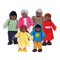 Hape Happy Family African American Dolls 3501