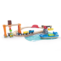 Hape Train Lift & Load Harbour Set 3791