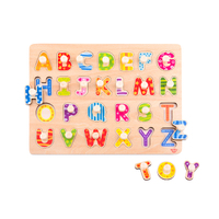 Tooky Toy Wooden Peg Puzzle - Alphabet TY852