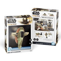 Star Wars The Mandalorian Boba Fett's Starfighter 3D Paper Model Kit 4D51305 **