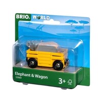 Brio World Elephant & Wagon BRI33969