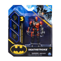 DC Comics Batman 4" Deathstroke Action Figure with 3 Mystery Accessories SM6055946