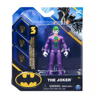 DC Comics Batman 4" The Joker Action Figure with 3 Mystery Accessories SM6055946