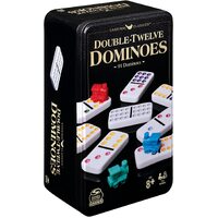 Cardinal Classics Double-Twelve Dominoes with Mexican Train in Tin ASM6061196
