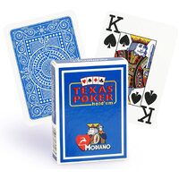 Modiano Texas Poker Hold Em' Jumbo Index Playing Cards Blue MOD5464