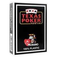 Modiano Texas Poker Hold Em' Jumbo Index Playing Cards Black MOD5451