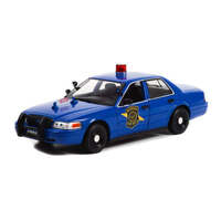 Greenlight Collectibles 2008 Ford Crown Victoria Police Interceptor Michigan State Police Car 1:24 Scale 85553