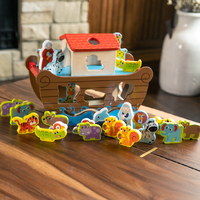 Fat Brain Toys Wooden Noah's Ark Sort & Play Set FB426