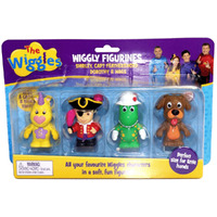 The Wiggles Wiggly Figurines - Shirley, Captain Feathersword, Dorothy, Wags 20118