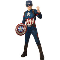 Marvel Infinity Saga Captain America Premium Child Costume With Sheild Size 7-8 Years 702521M