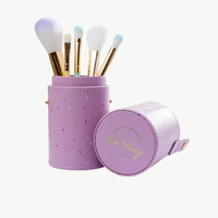 Oh Flossy 5 Piece Rainbow Makeup Brush Set - Safe Makeup for Kids 330430