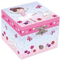 Musical Jewellery Box Small Ballerina with Drawer 819N