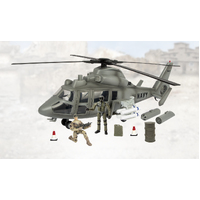 World Peacekeepers Aerial Rocket Helicopter With 2 Figures 1:18 Scale  WPK041