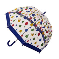 Clifton Kids PVC Birdcage Umbrella Raindrops