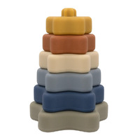 Living Textiles Playground Silicone Star Stacking Tower