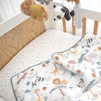 Lolli Living Cot Comforter - Day at the Zoo