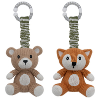 Living Textiles 2pk Stroller Toys - Bear & Fox 4235123