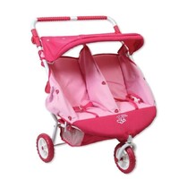 Valco Baby Just Like Mum Twin Mini Marathon Butterfly Pink Dolls Stroller