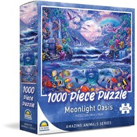 Crown Amazing Animal Series Moonlight Oasis 1000pc Puzzle 20406