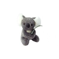 Aussie Bush Toys 15cm Koala with Leaf Stuffed Toy Plush Animal - Australian Made 0085