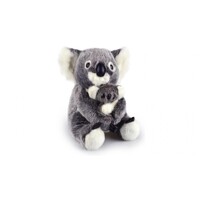Aussie Bush Toys 27cm Koala with Baby Stuffed Toy Plush Animal - Australian Made 0344