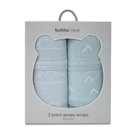 Bubba Blue Nordic 2pk Jersey Wrap Dusty Sky/Mint 08244