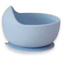 Plum Silicone Duck Egg Suction Bowl Powder Blue 6m+