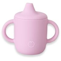 Plum Silicone Sippy Cup Powder Pink 6m+