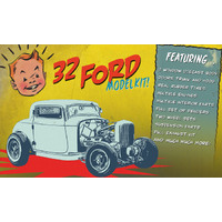 ACME 1932 Ford Three Window 1:18 Scale Metal Model Kit 1805001