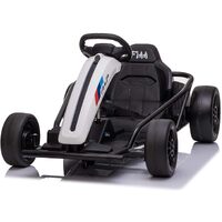 Hollicy Drift Cart Electric Ride On 24 volt - WHITE SX1968-W