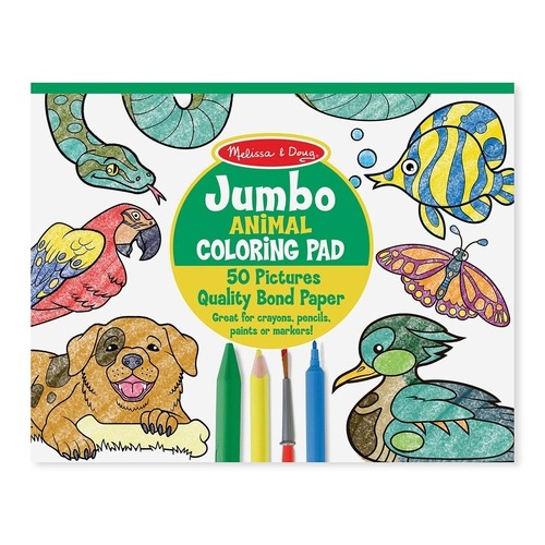 Melissa & Doug Jumbo Colouring Pad Animals MND4200