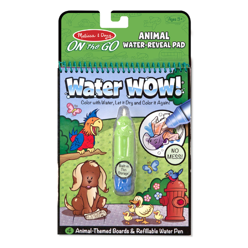 Melissa & Doug On the Go Water WOW! Animals Water-Reveal Pad MND5376