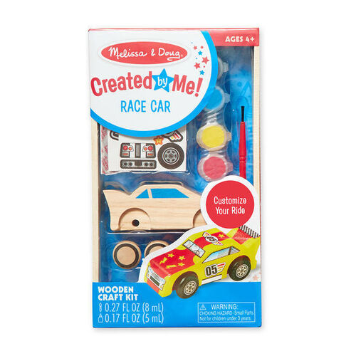 Melissa & Doug Decorate-Your-Own Wooden Race Car MND8829 **