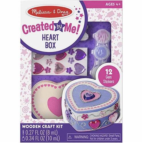 Melissa & Doug Created by Me! Wooden Heart Box Craft Kit MND8850