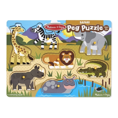 Melissa & Doug Safari Peg Puzzle MND9054
