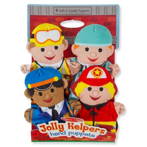 Melissa & Doug Hand Puppets Jolly Helpers 4 Pack MND9086