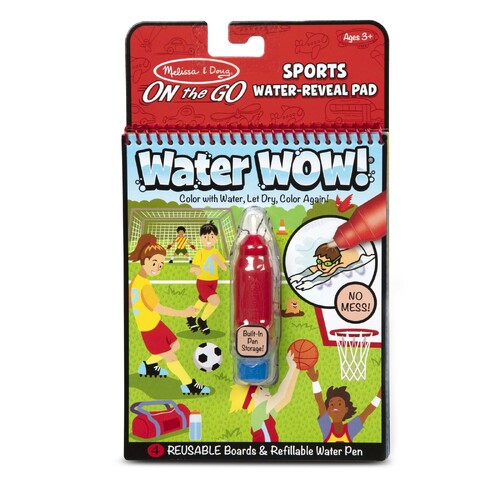 Melissa & Doug On the Go Water WOW! Sports Water-Reveal Pad MND30175