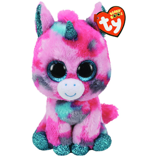 TY Beanie Boos Regular Gumball Pink/Aqua Unicorn TY36313