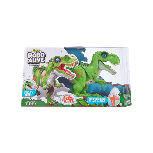 Robo Alive Robotic Dinosaur T-Rex with Slime Assorted Colours One Supplied AZT7127