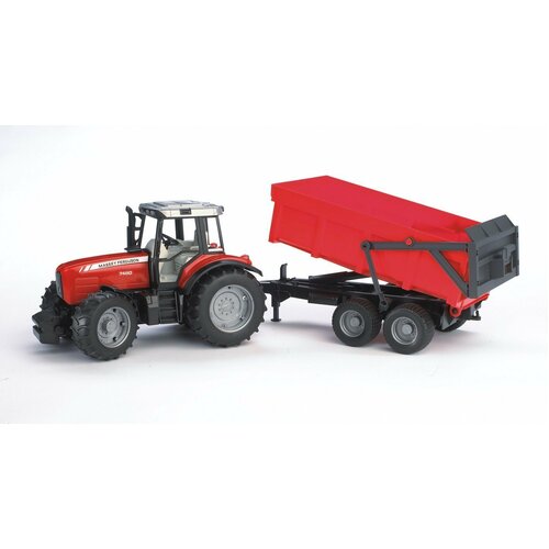 Bruder Massey Ferguson 7480 Tractor with Tipping Trailer 1:16 Scale 02045