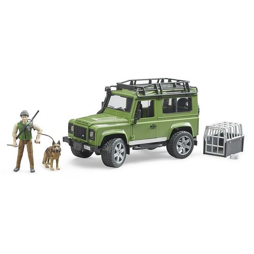 Bruder Land Rover Defender Station Wagon with Ranger & Dog 02587 **