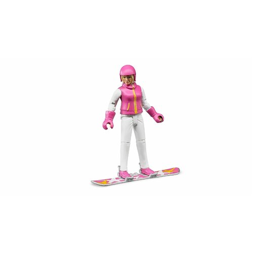 Bruder World Female Snowboarder with Accessories 60420