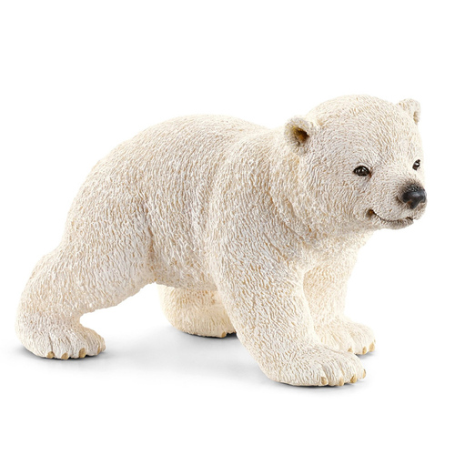 Schleich Polar Bear Cub Walking Toy Figure SC14708