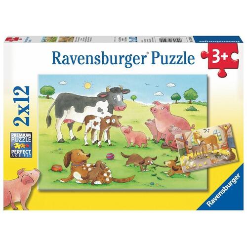 Ravensburger Animals Children 2x12pc Puzzle RB07590