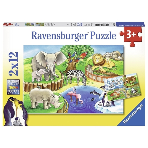Ravensburger Animals In The Zoo 2x12Pc RB07602