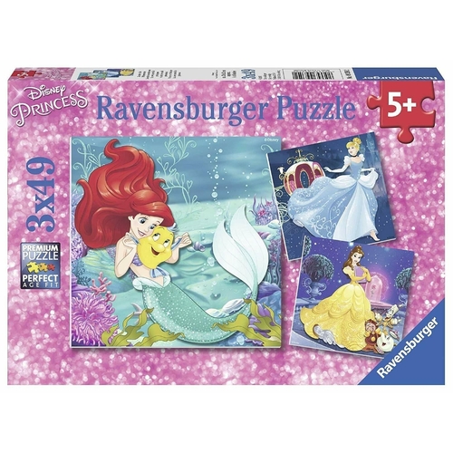 Ravensburger Disney Princess Adventure 3x49pc Puzzles RB09350